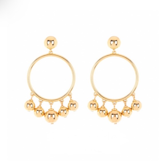 Kate Spade Bauble Gold Hoop Earrings BNWT - Picture 2 of 9